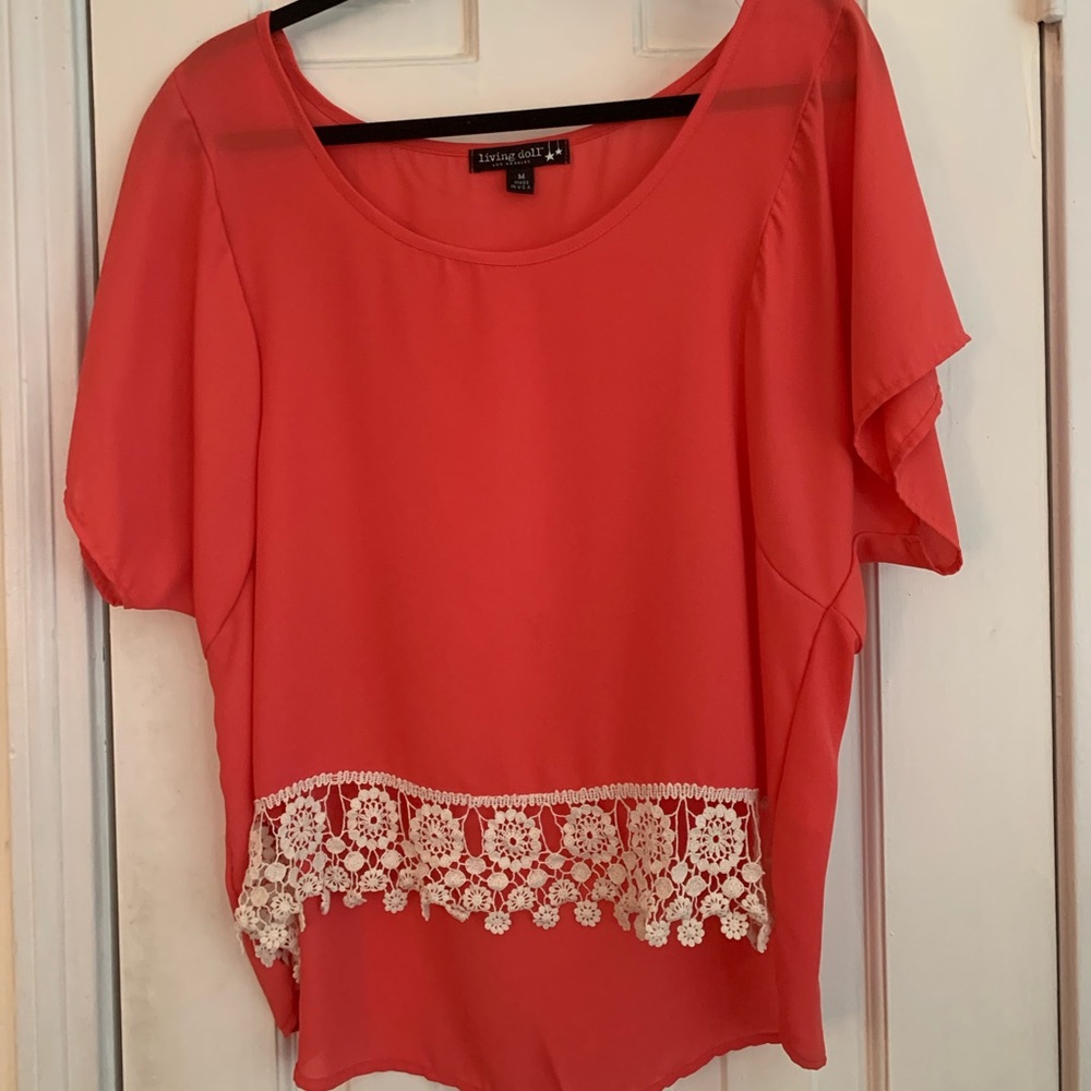 Living Doll Coral Top